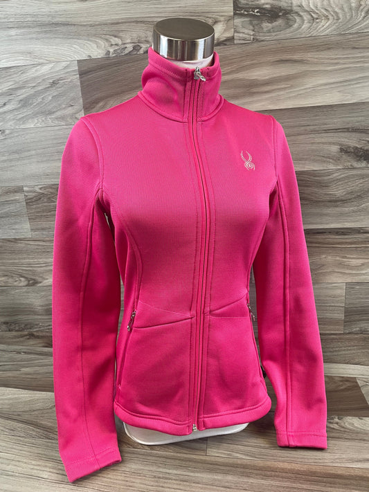 Athletic Jacket By Spyder In Pink, Size: S