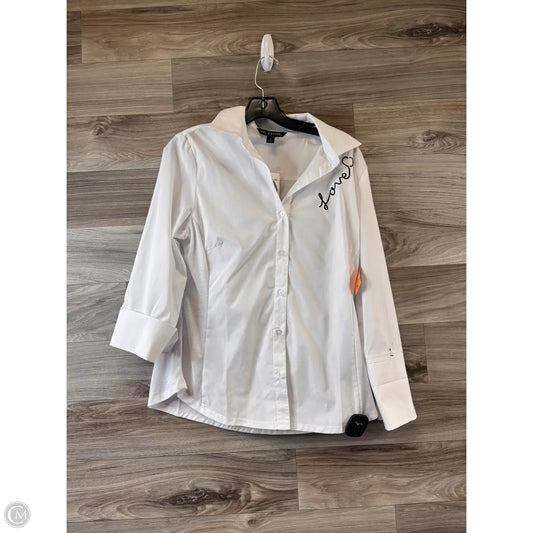 Top Long Sleeve By Zac And Rachel In White, Size: M