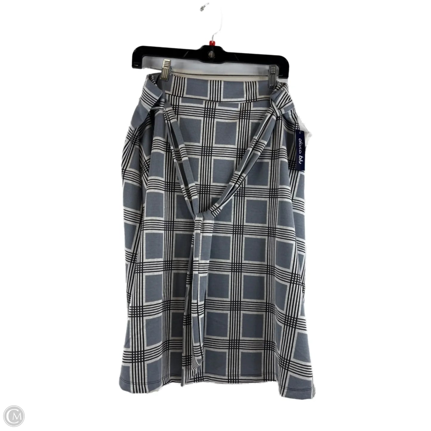 Skirt Maxi By Clothes Mentor In Black & Grey, Size: 12