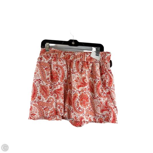 Shorts By Cynthia Rowley In Orange & White, Size: 12