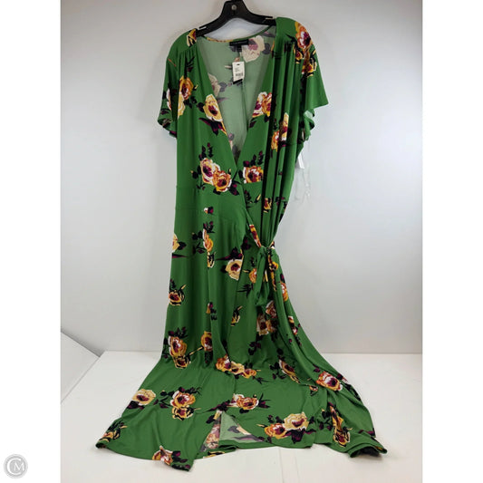 Dress Casual Maxi By Lane Bryant In Green, Size: 2x