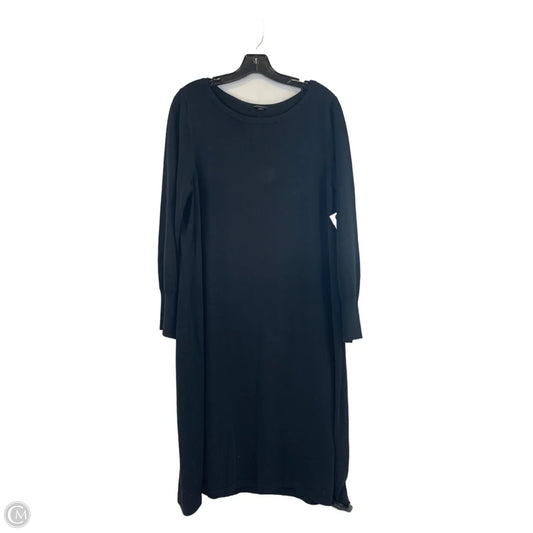 Dress Casual Midi By Talbots In Black, Size: 1x