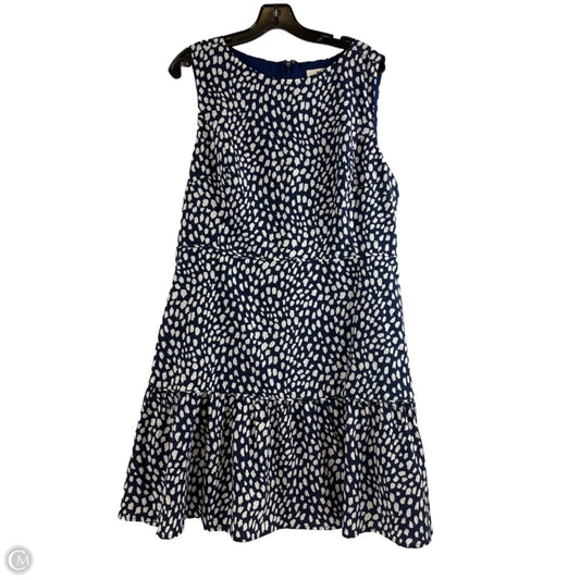 Dress Casual Midi By Vineyard Vines In Blue & White, Size: Xl