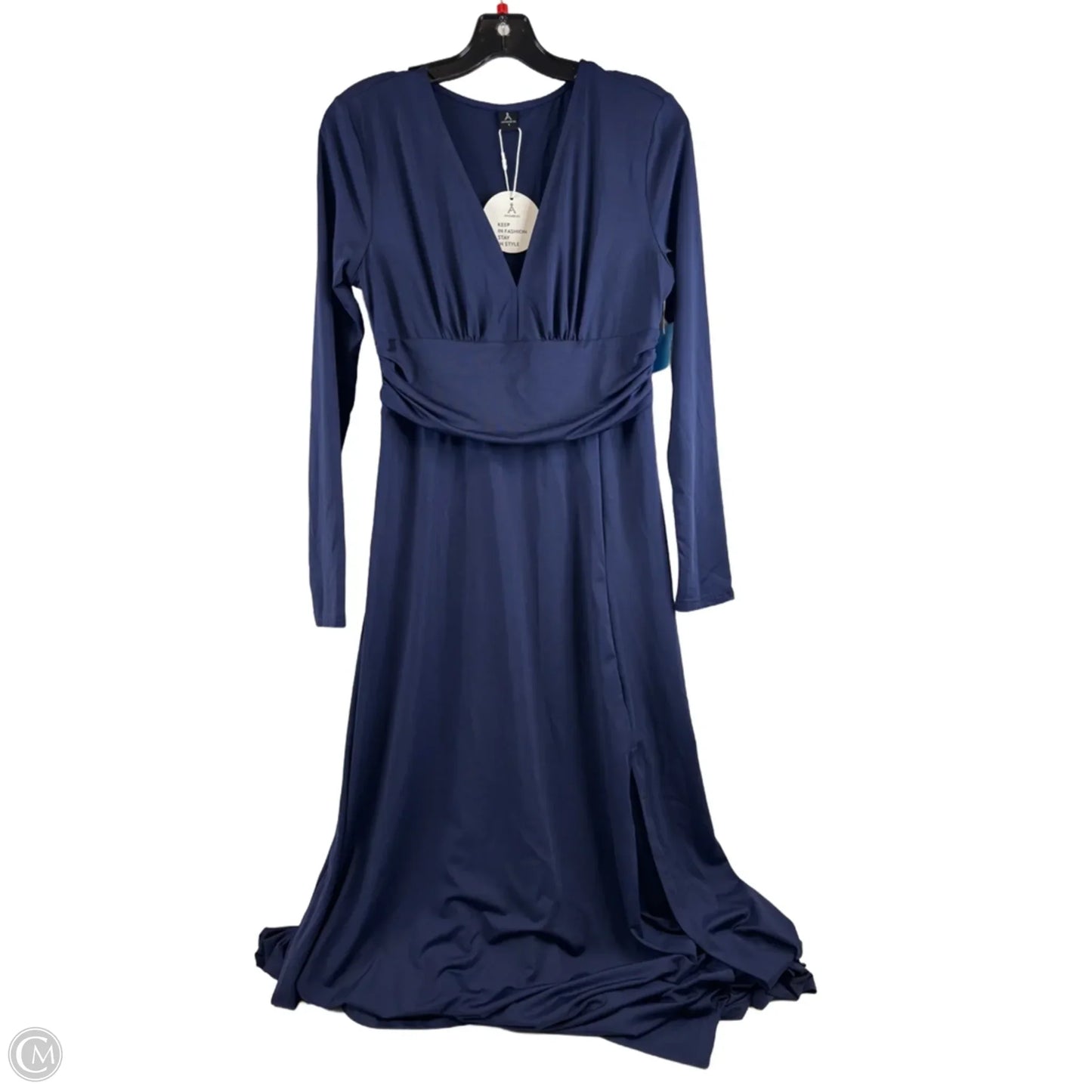 Dress Casual Maxi By Anrabess In Navy, Size: S