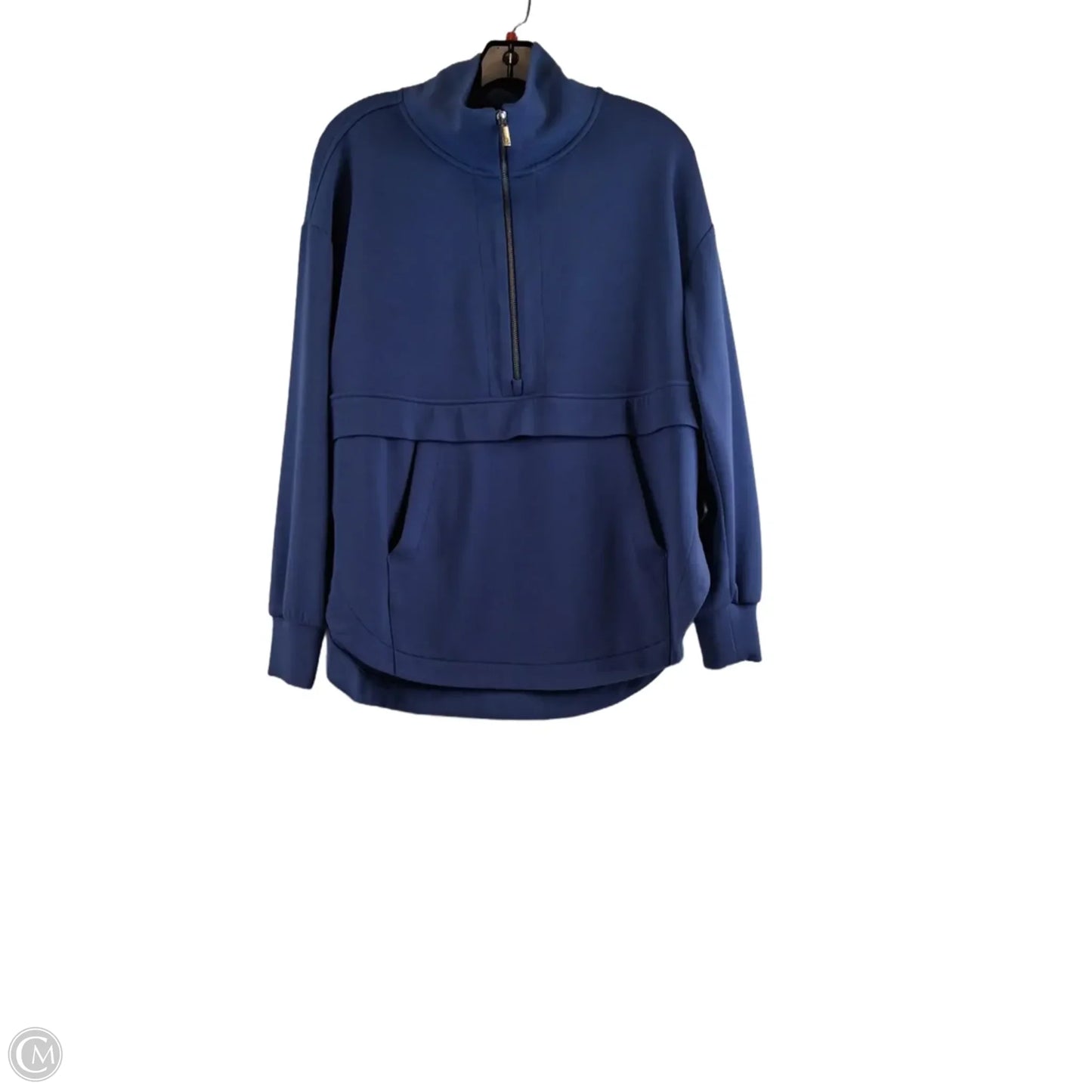 Athletic Top Long Sleeve Collar By Lou And Grey In Blue, Size: S