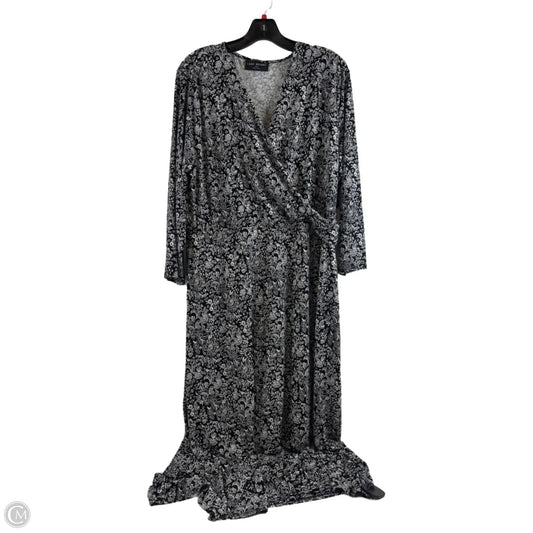 Dress Casual Midi By Lane Bryant In Black & White, Size: 1x