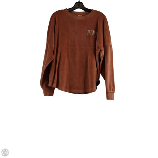 Top Long Sleeve By Pink In Orange, Size: Xs