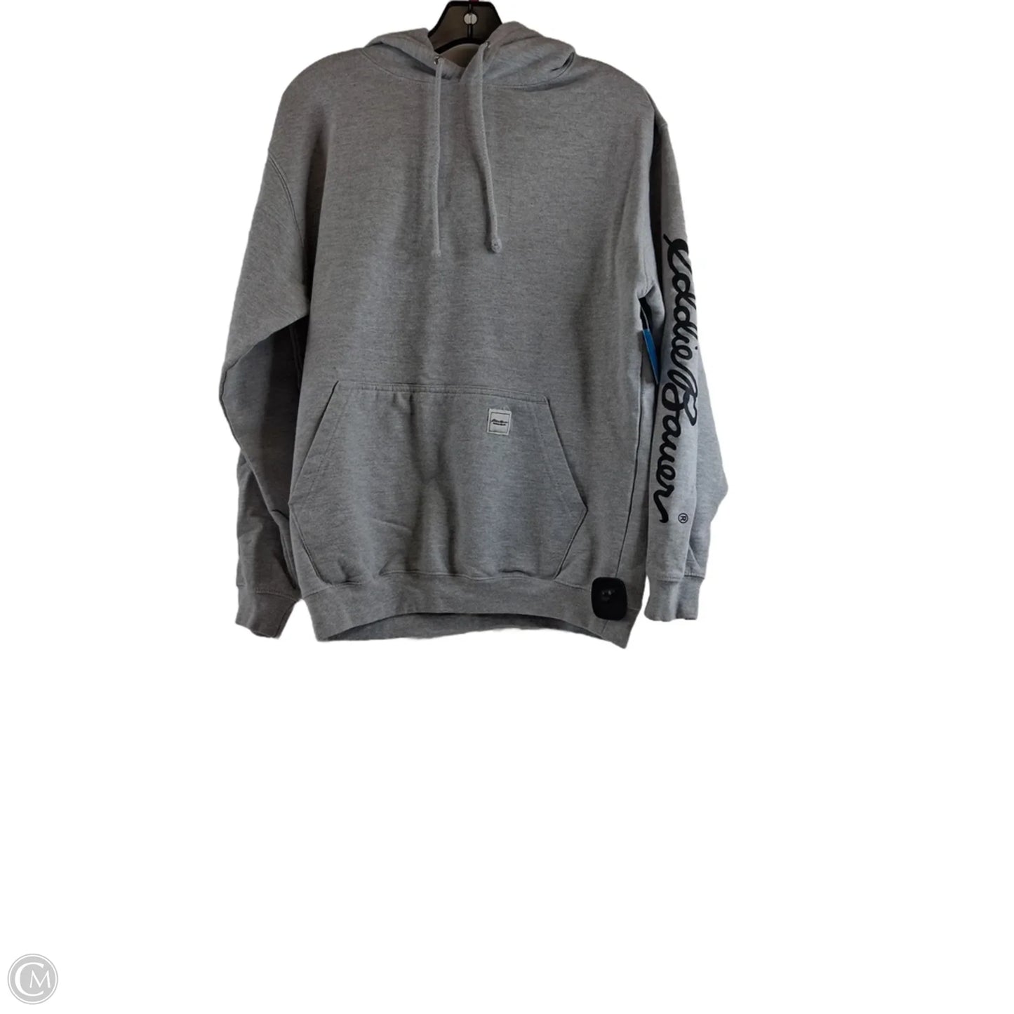 Sweatshirt Hoodie By Eddie Bauer In Grey, Size: M
