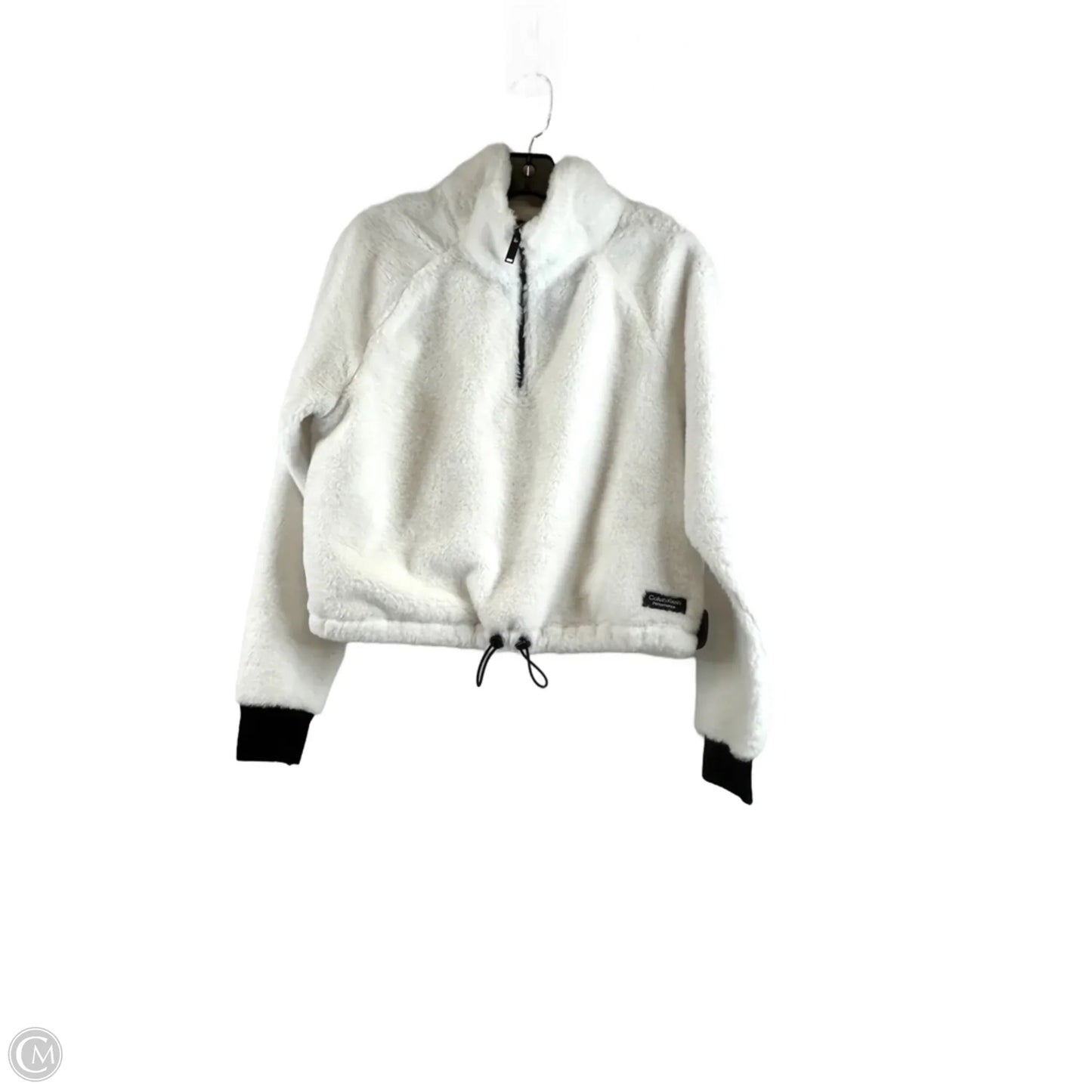 Jacket Faux Fur & Sherpa By Calvin Klein Performance In White, Size: M