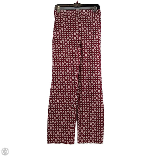 Pants Dress By Loft In Red & White, Size: 16