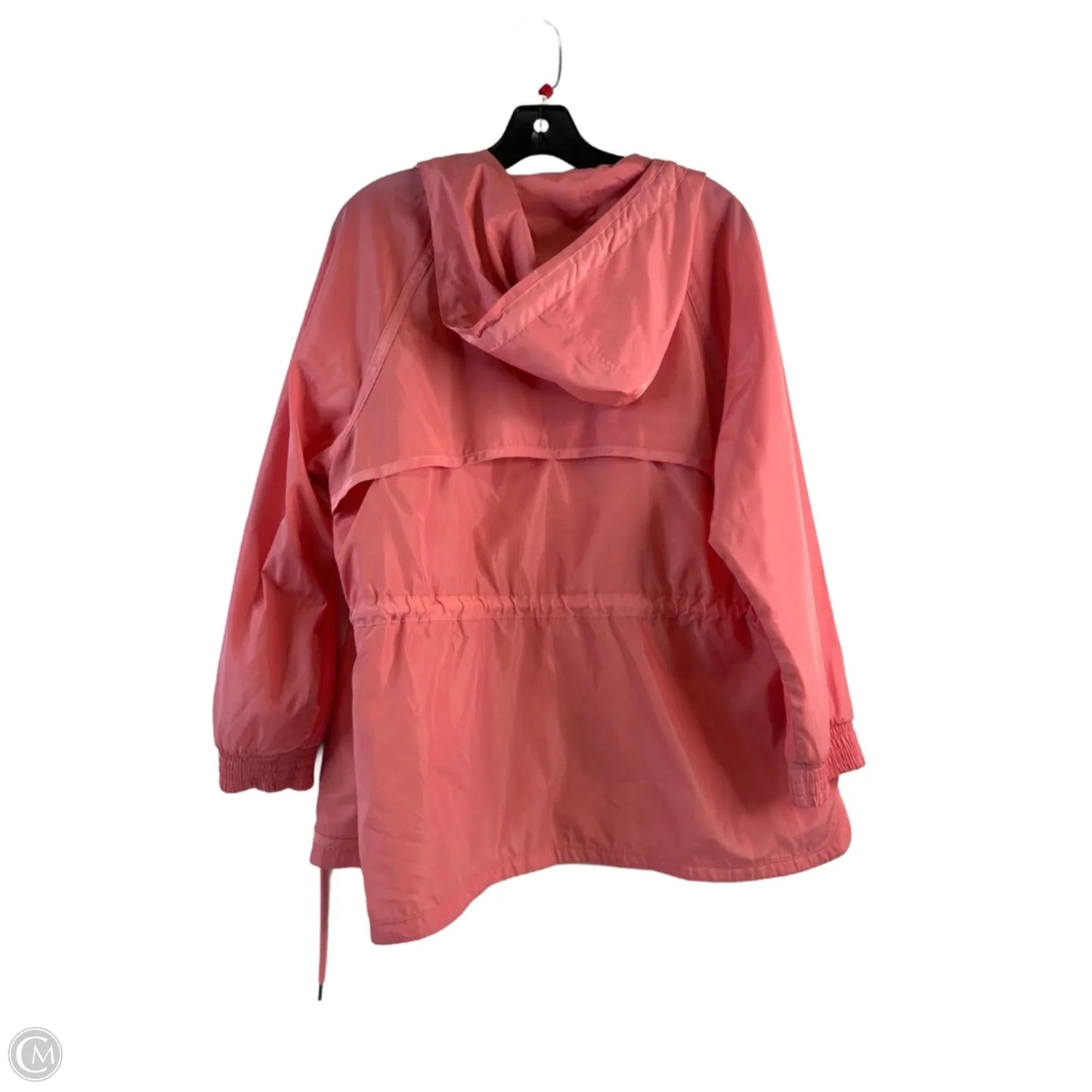 Jacket Windbreaker By Talbots In Coral, Size: Xlp