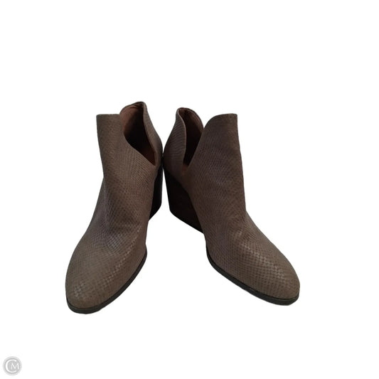 Boots Ankle Heels By Lucky Brand In Tan, Size: 8.5