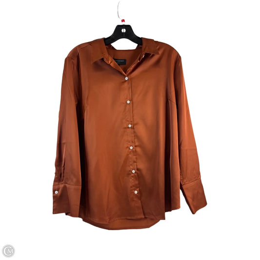 Top Long Sleeve By Banana Republic In Copper, Size: Lp