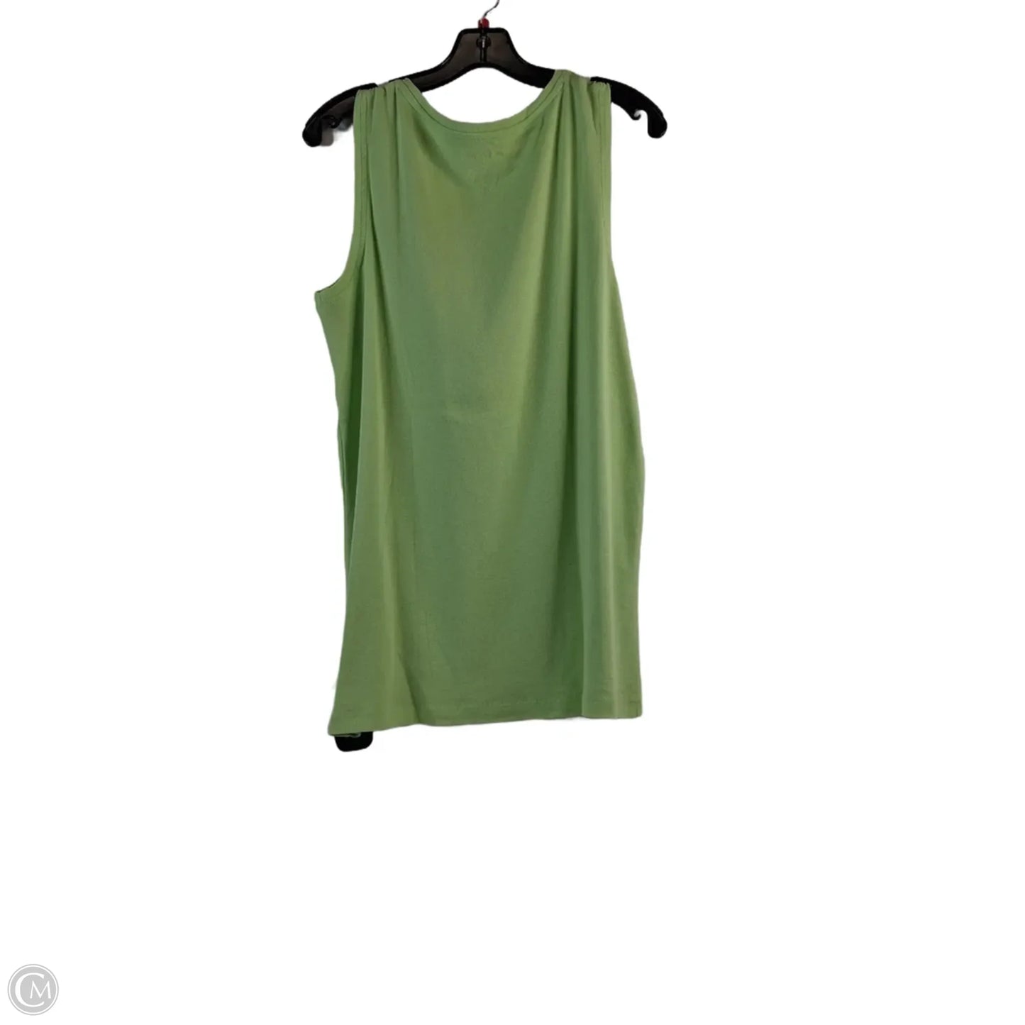 Top Sleeveless Basic By Chicos In Green, Size: L