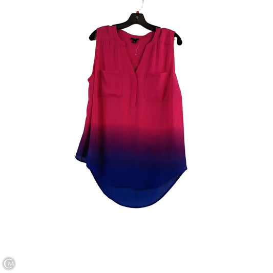 Top Sleeveless By Torrid In Blue & Pink, Size: L
