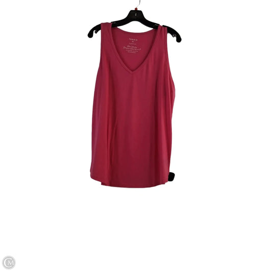 Top Sleeveless Basic By Torrid In Pink, Size: L