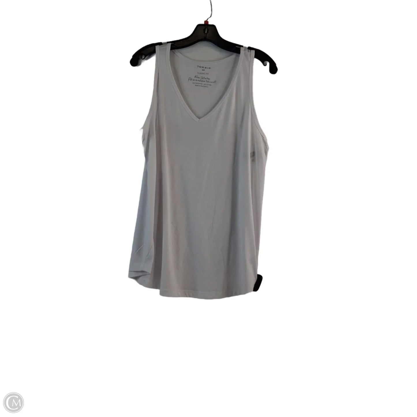 Top Sleeveless Basic By Torrid In White, Size: L