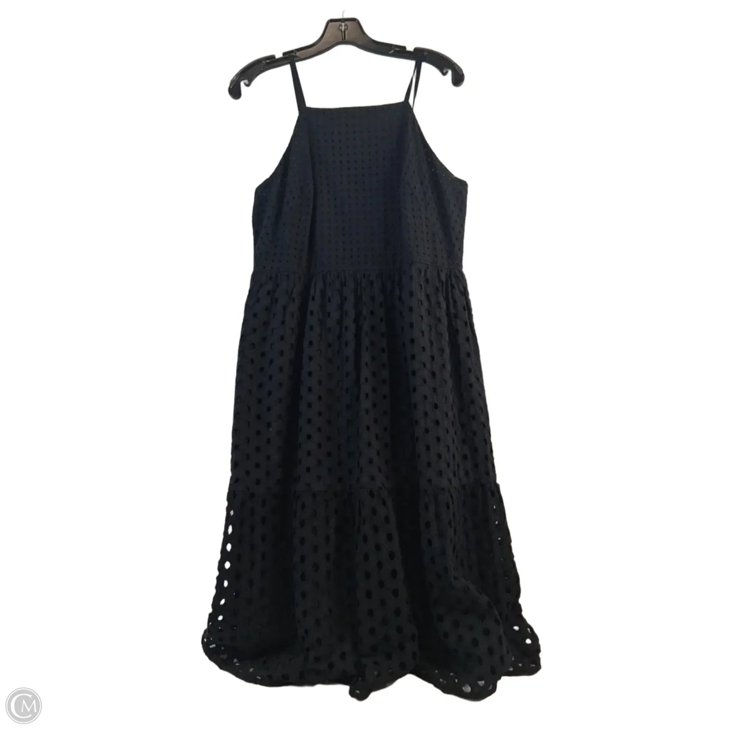 Dress Casual Midi By Loft In Black, Size: M