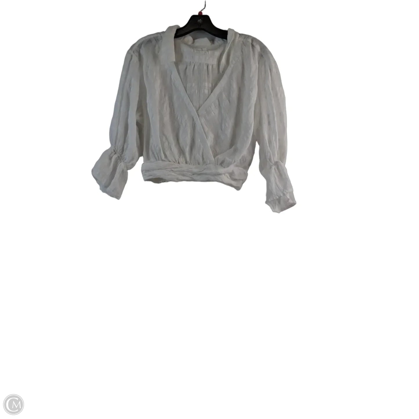 Top Long Sleeve By Anthropologie In White, Size: Xs