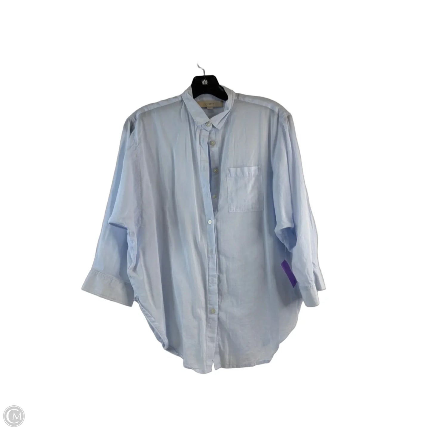 Top Long Sleeve By Loft In Blue, Size: Xs