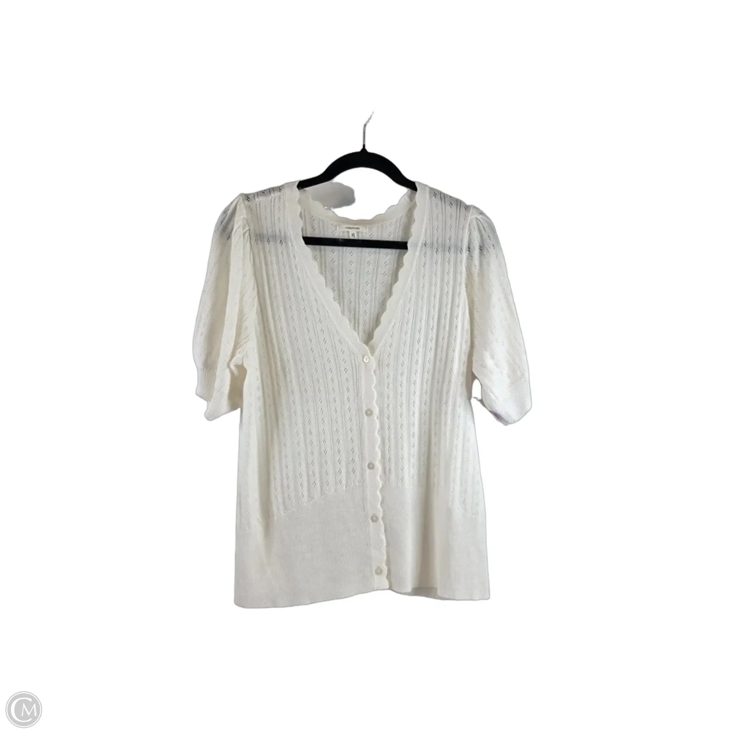Top Short Sleeve By Maurices In White, Size: L