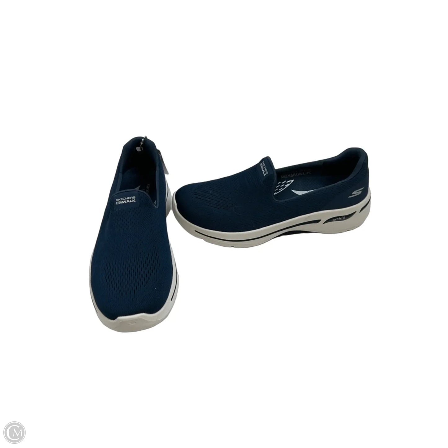 Shoes Sneakers By Skechers In Blue & White, Size: 7.5
