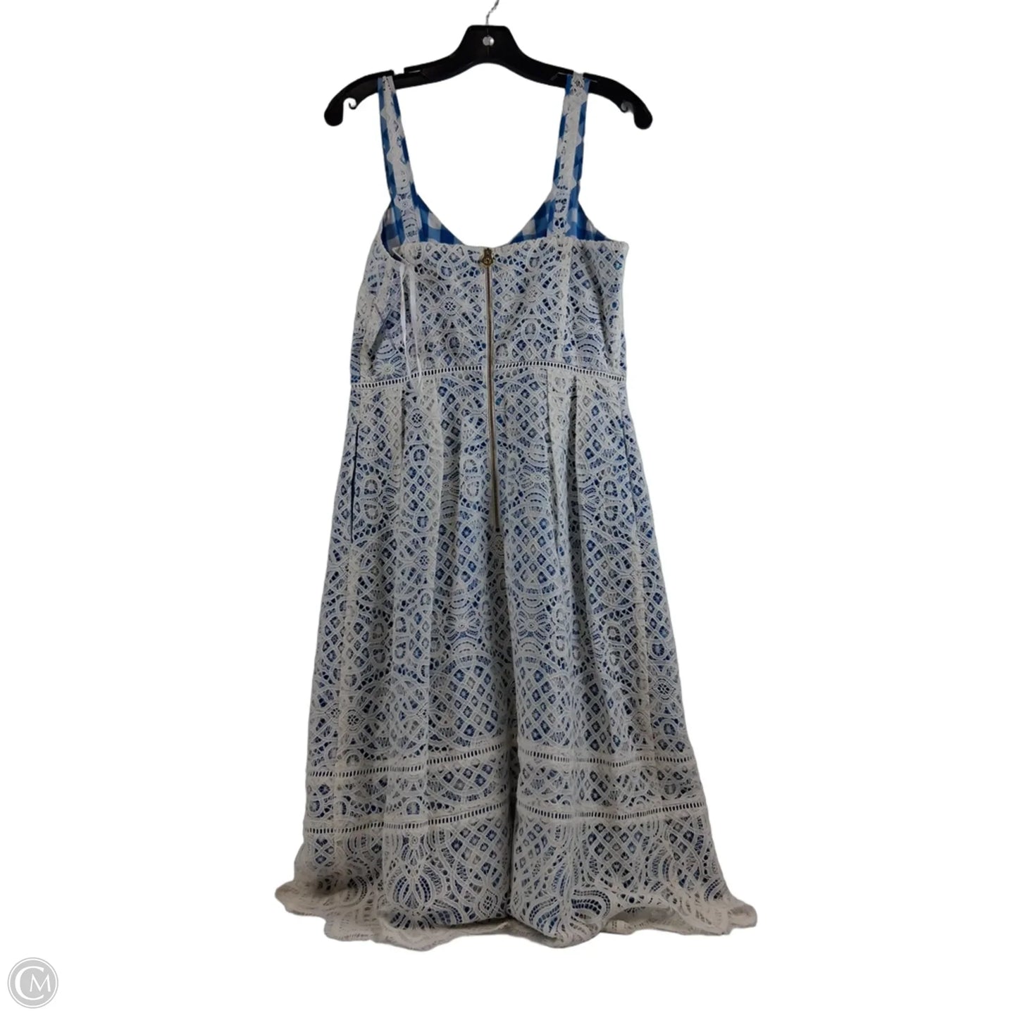 Dress Casual Midi By Draper James In Blue & White, Size: S