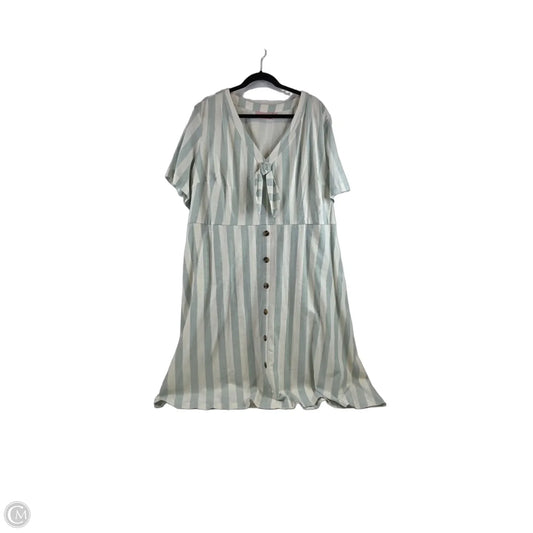 Dress Casual Midi By Evri In Striped Pattern, Size: 3x