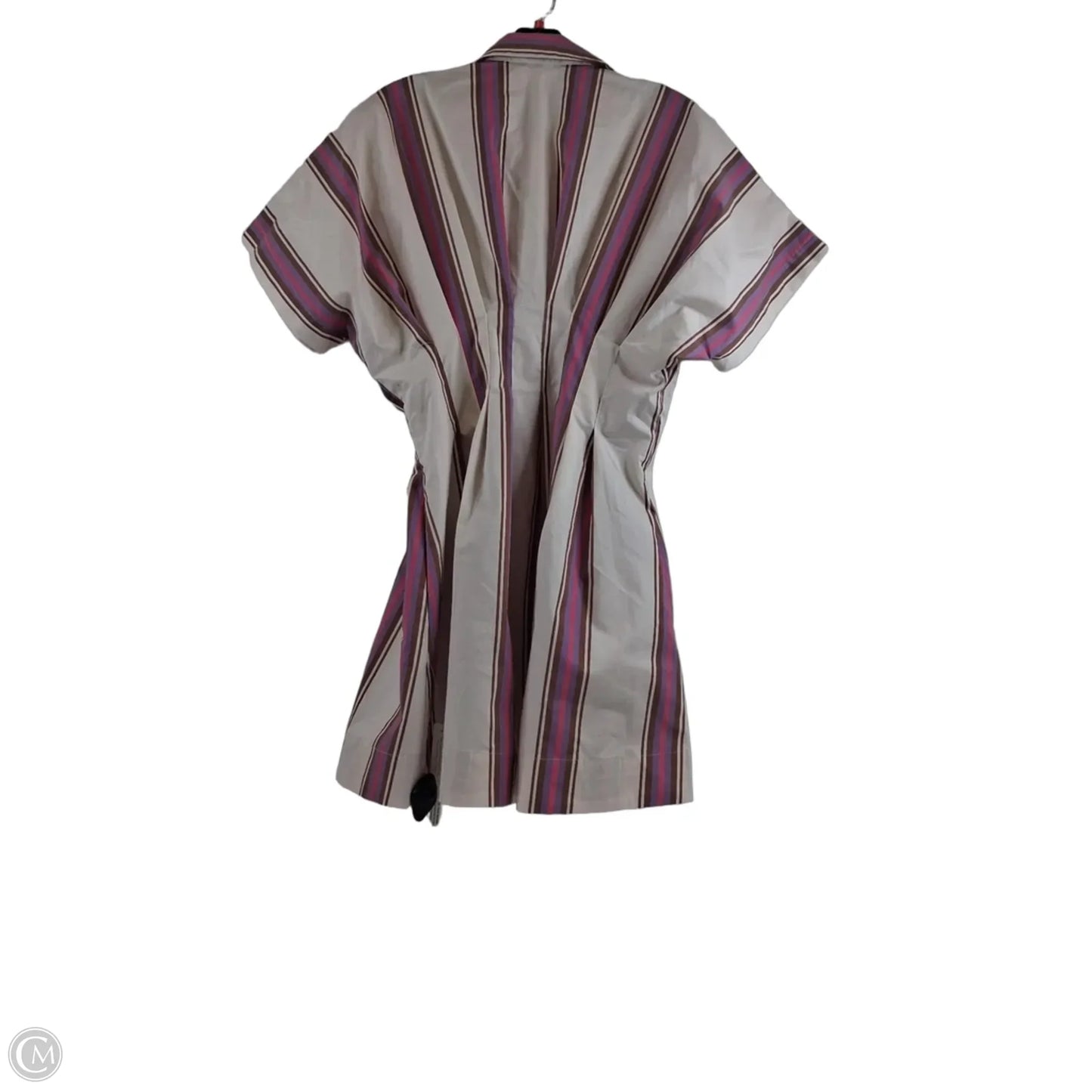 Dress Casual Midi By Cmc In Striped Pattern, Size: M