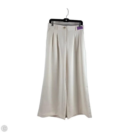 Pants Wide Leg By Clothes Mentor In Ivory, Size: 8p