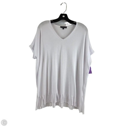 Top Short Sleeve By French Kiss In White, Size: S