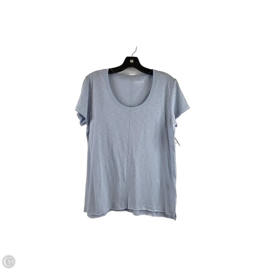 Top Short Sleeve Basic By Charlie B In Blue, Size: M