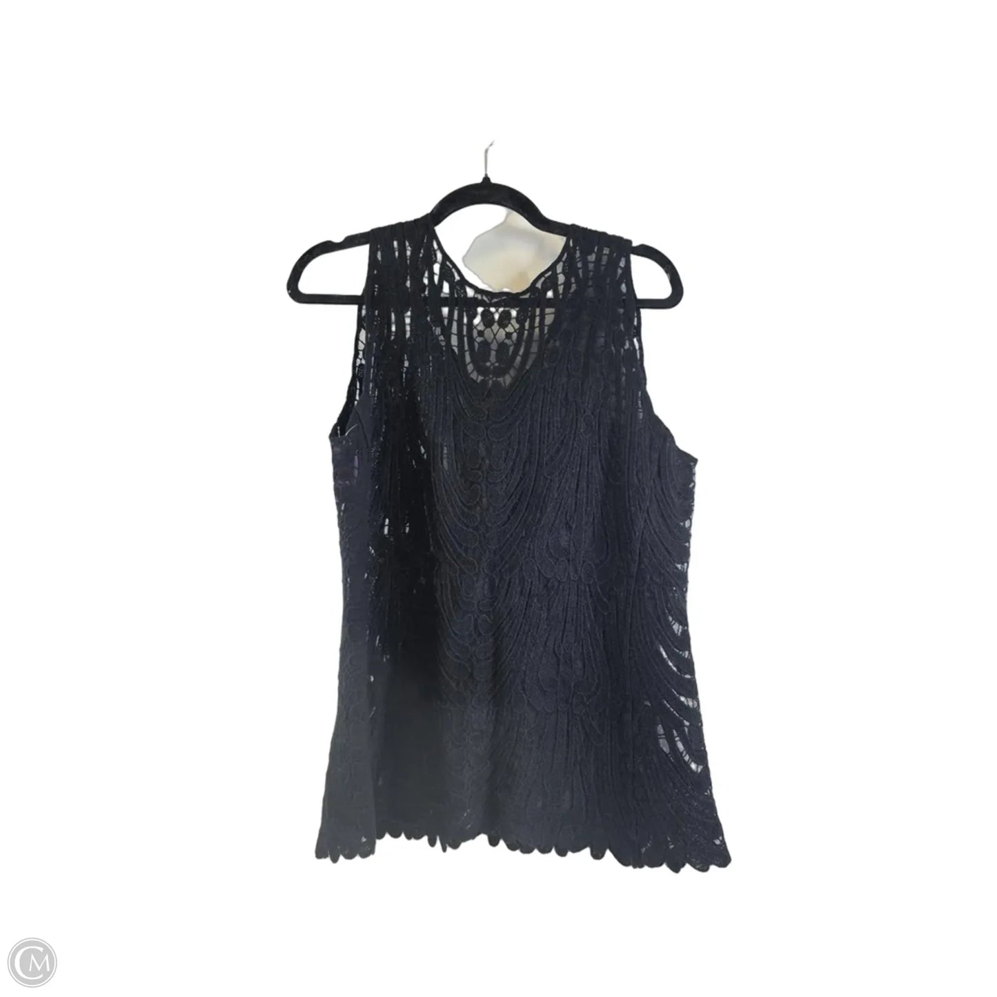 Top Sleeveless By Clothes Mentor In Black, Size: M