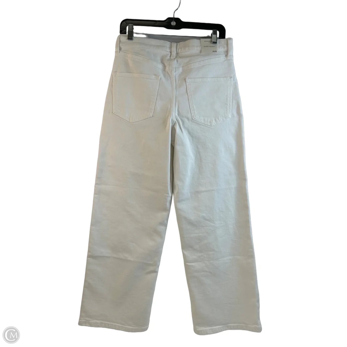 Jeans Wide Leg By Banana Republic In White, Size: 8