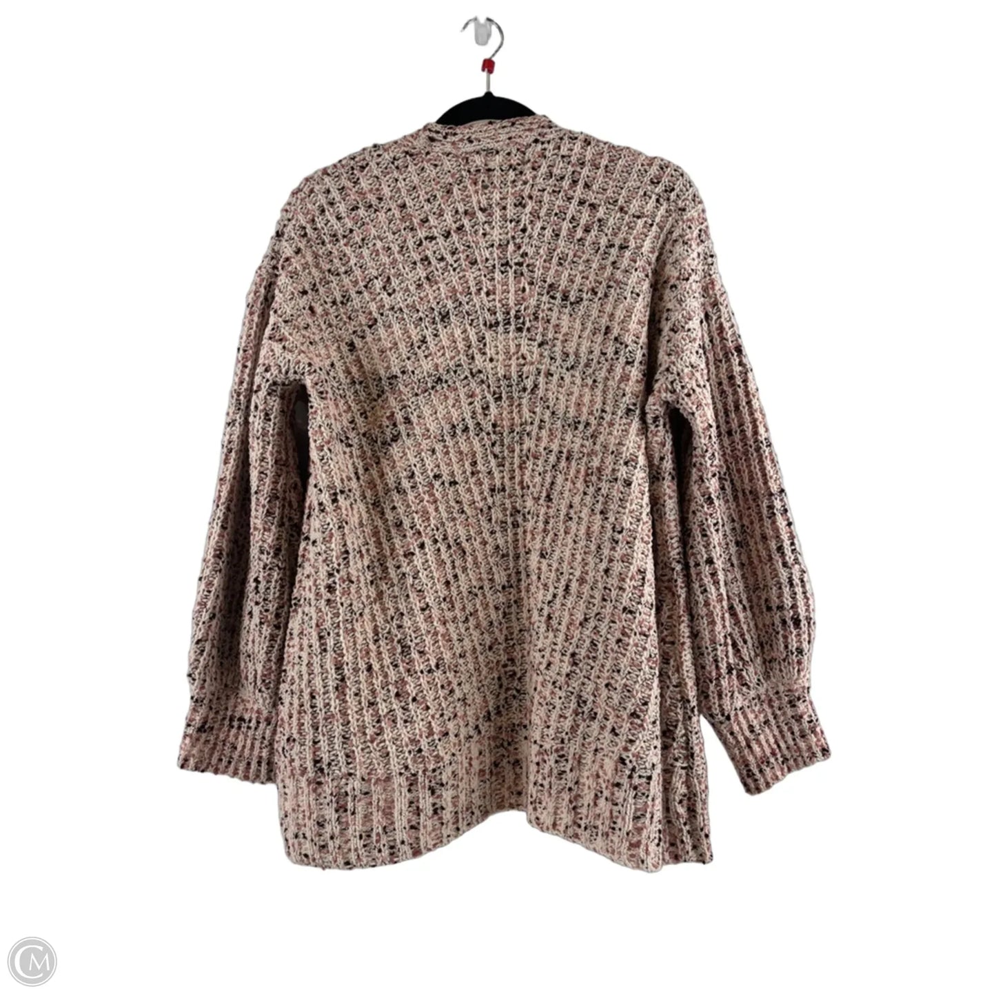 Sweater Cardigan By Hippie Rose In Pink & Tan, Size: L