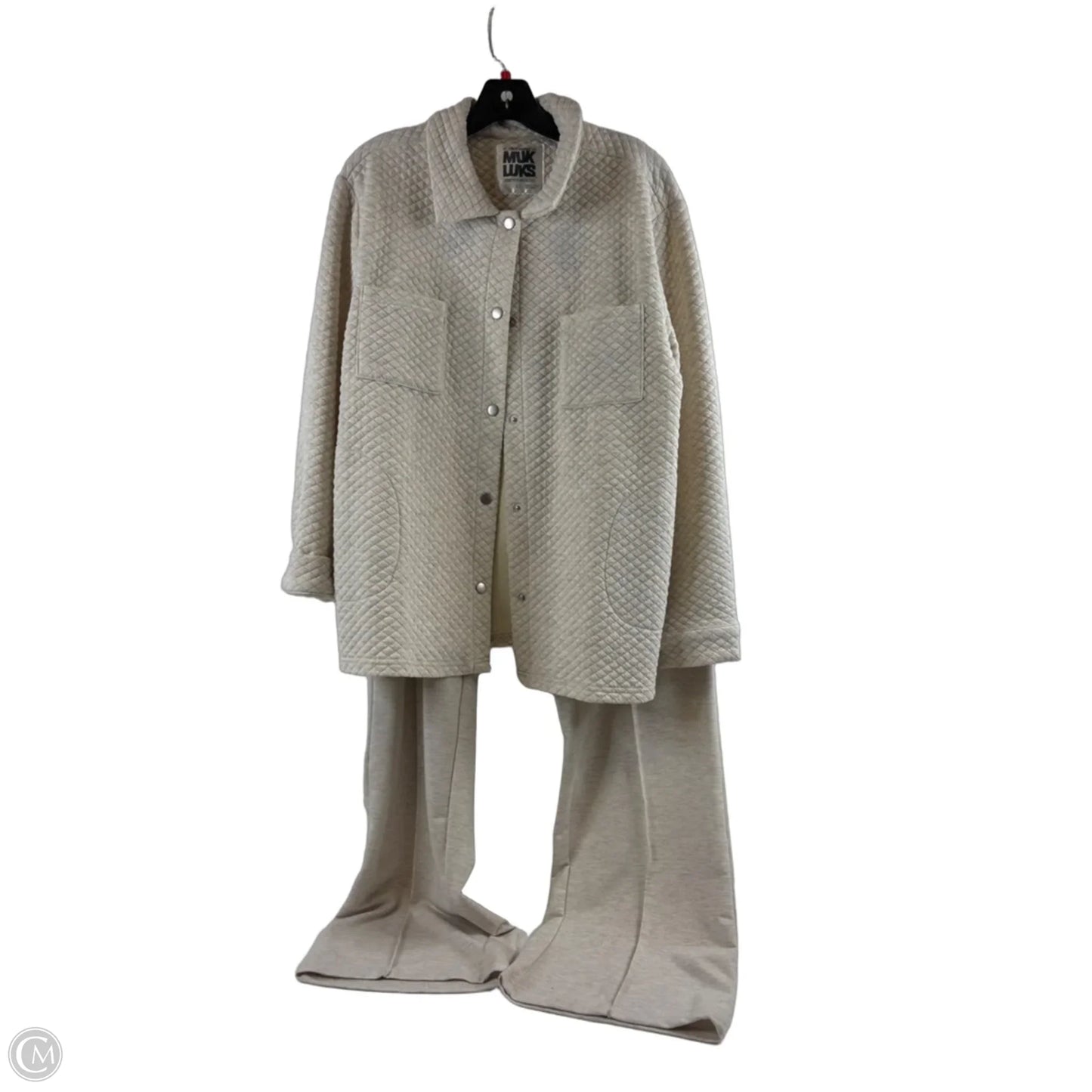 Lounge Set Pants By Muk Luks In Cream, Size: L