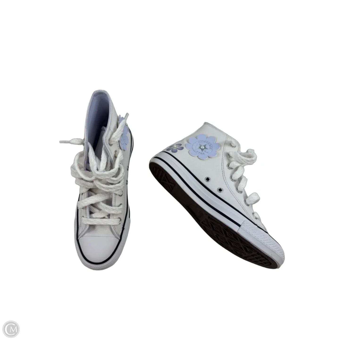 Shoes Sneakers By Converse In Purple & White, Size: 7.5