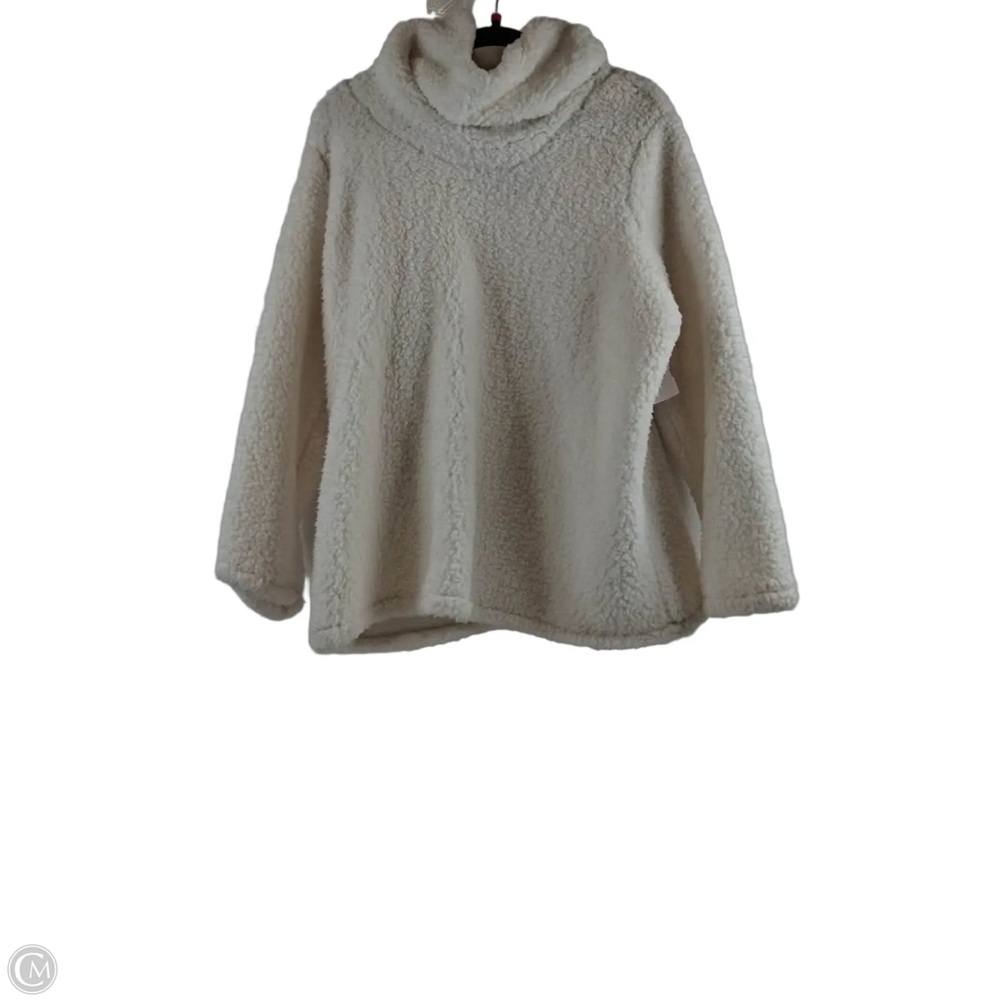 Athletic Fleece By Style And Company In Ivory, Size: 1x