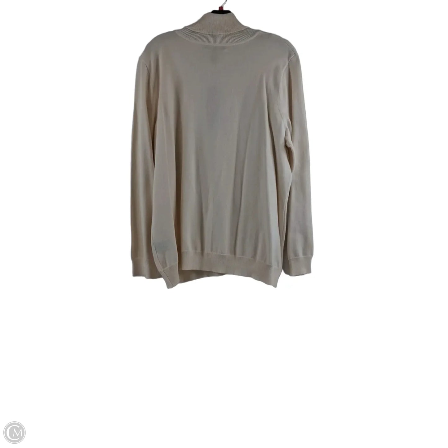 Top Long Sleeve Basic By Ralph Lauren In Ivory, Size: 2x