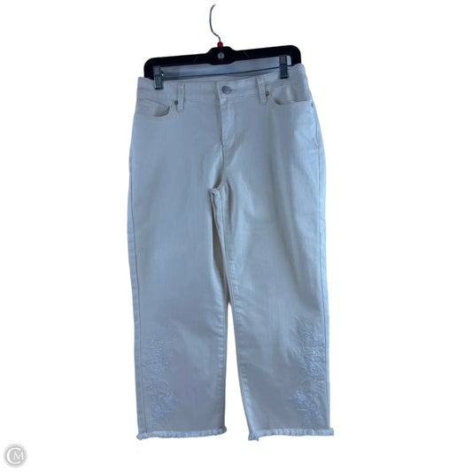 Jeans Cropped By Chicos In Ivory, Size: 4