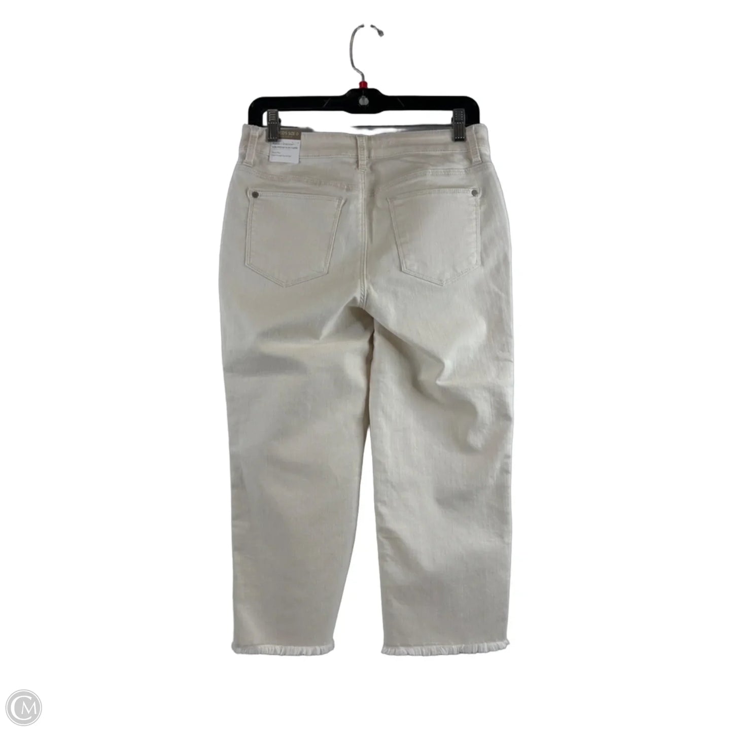Jeans Cropped By Chicos In Ivory, Size: 4
