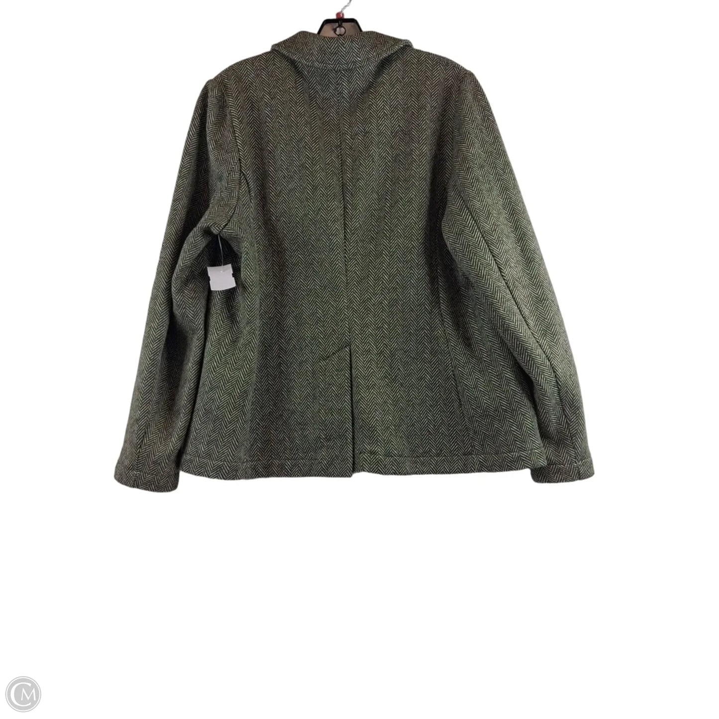 Blazer By Lands End In Green & White, Size: L