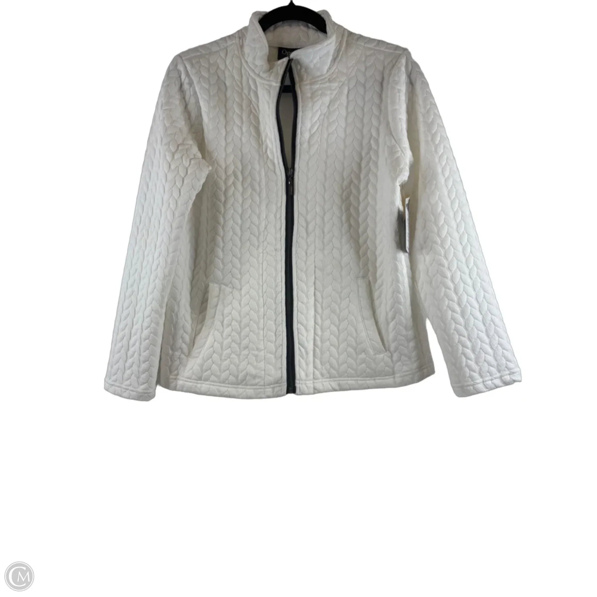 Jacket Puffer & Quilted By Onque In Black & White, Size: S