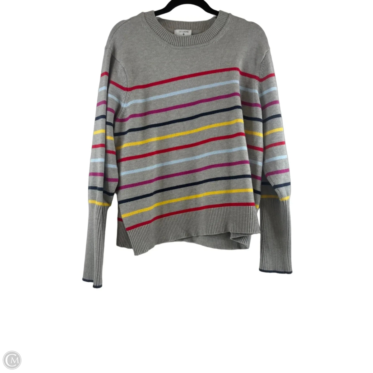 Sweater By Clothes Mentor In Striped Pattern, Size: 1x