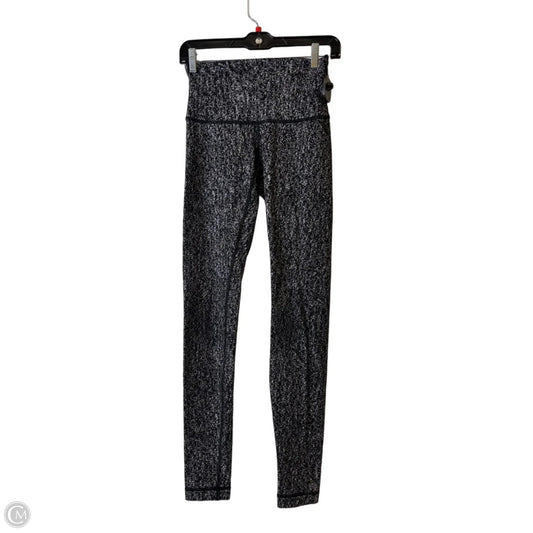 Athletic Leggings By Lululemon In Black & White, Size: S