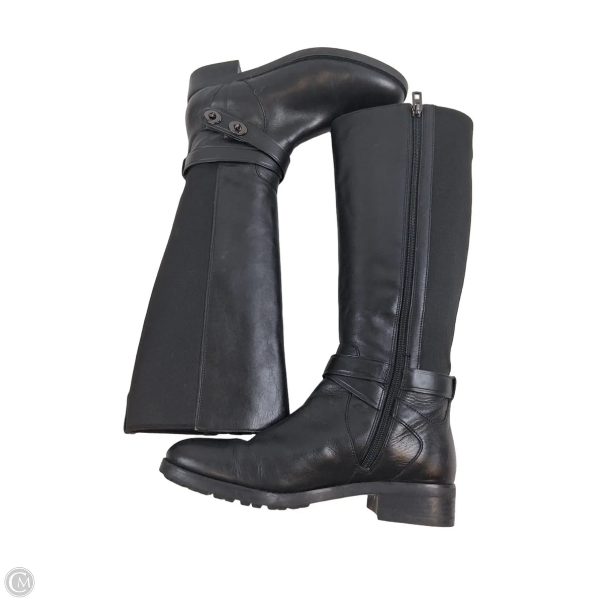 Boots Designer By Coach In Black, Size: 7.5