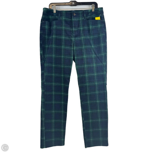 Pants Corduroy By Talbots In Blue & Green, Size: 12p