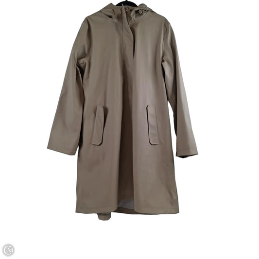 Coat Raincoat By Lands End In Tan, Size: L