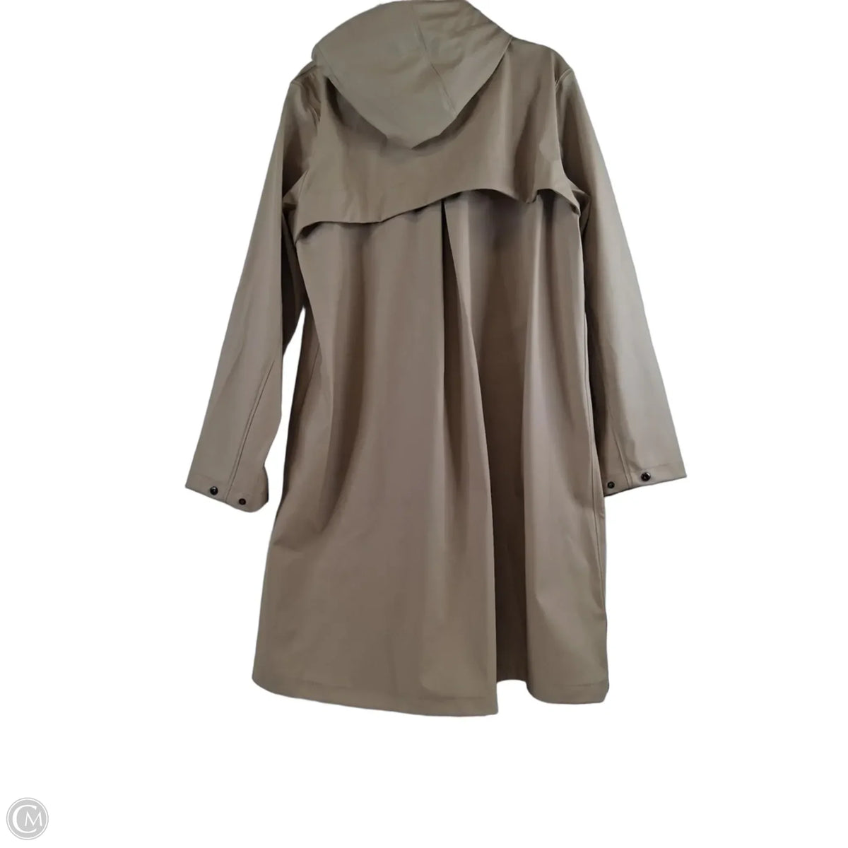 Coat Raincoat By Lands End In Tan, Size: L