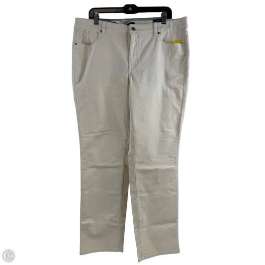 Pants Corduroy By Talbots In Ivory, Size: 14p